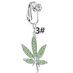 Bijoux de corps pour femmes de mode Zircon pendentif <span class=keywords><strong>nombril</strong></span> clip fleur coeur sans <span class=keywords><strong>piercing</strong></span> faux <span class=keywords><strong>nombril</strong></span> anneau - Product Image 5