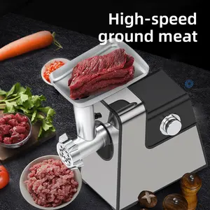 Hachoir à viande en acier inoxydable multifonctionnel de grande capacité à usage professionnel et commercial avec saucisse