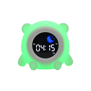 Vente en gros Lampe de nuit en forme de tigre <span class=keywords><strong>Réveil</strong></span> personnalisé incassable en silicone rechargeable par USB pour enfants filles - Product Image 5