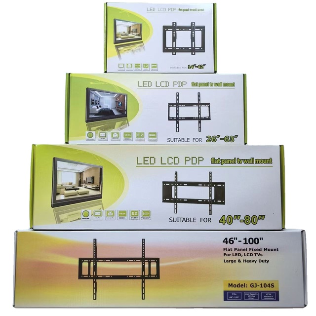 Factory Price 14 TO 100 Inches TV Wall Bracket Television 90 180 Degrees Flat Panel Fixed Mount For LED TV Large And Heavy Duty