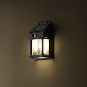Lámpara <span class=keywords><strong>de</strong></span> Pared con Sensor para Exteriores, Impermeable, con Energía Solar, LED 2700K Blanco Cálido, 90 CRI, para Patio, Entrada <span class=keywords><strong>de</strong></span> Villa, Jardín, Terraza - Product Image 2
