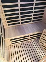 Ruang Sauna Kayu Hemlock Modern dengan Pemanas Pelat Karbon Inframerah Listrik untuk Penggunaan di Rumah Sakit dan Pusat Kebugaran, Dilengkapi Panel Kontrol Komputer