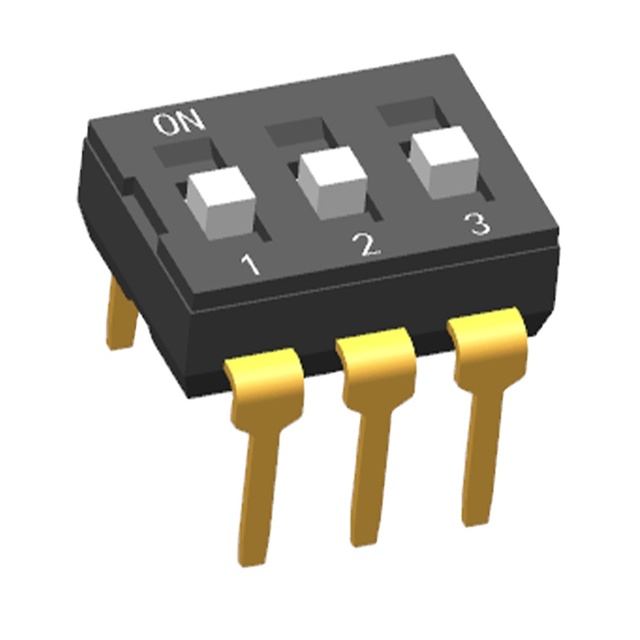 DIPTRONICS 2.54mm Half Pitch Switches  Top Tape Type Dip Switches Red Blue Black Color 2P 4P 6P 8P to 12 Position
