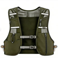Gilet de course et de cyclisme extérieur personnalisé, imperméable et léger, avec rangement pour bouteille d'eau et téléphone portable, sac de jogging – Fournisseur d'usine