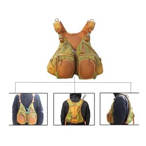 Gilet de pêche à la mouche respirant pour hommes, imprimé camouflage, multi-poches, pour la chasse, la randonnée, les voyages, la photographie - Product Image 2