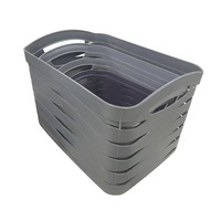 Panier de rangement polyvalent en plastique, petit panier, boîte domestique, grande boîte pour distribuer des médicaments, organiser et ranger des objets