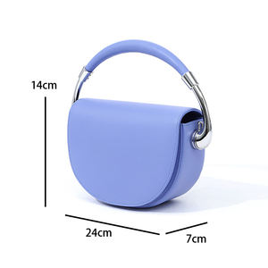 <span class=keywords><strong>Paparazzi</strong></span> – sac à bandoulière en cuir Pu pour femmes, nouveau Style, avec Logo personnalisé, pour téléphone, décontracté, demi-lune, avec selle, PA0406 - Product Image 6