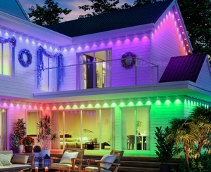 New thông minh RGB vĩnh viễn giáng sinh ngoài trời bên ngoài kỳ nghỉ trang trí IP67 eave App + Điều khiển từ xa không thấm nước LED điểm ánh sáng - Product Image 1