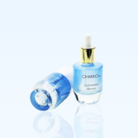 Flacon de luxe en verre dépoli de 30 ml 50 g avec pompe à lotion, compte-gouttes et pulvérisateur, pour emballage cosmétique, pot de crème pour le visage avec couvercles