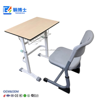 Ensemble bureau et chaise individuels pour écolier, en bois, multi-niveaux, réglables en hauteur, à prix abordable, pour écoles primaires