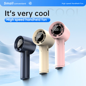 Ventilador de mano con pantalla digital, 100 velocidades, recargable por USB, mini ventilador con soporte para teléfono - Product Image 3