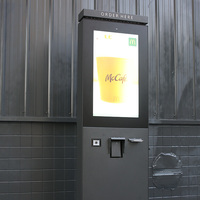 Terminal de Autoservicio con Pantalla Táctil Interactiva, Impermeable IP65 para Exteriores, para Comida Rápida, Zonas Comerciales y Lugares Turísticos