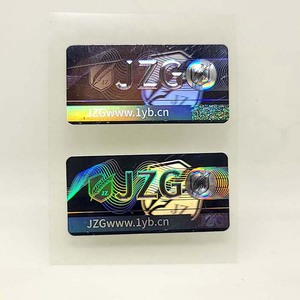Étiquettes autocollantes holographiques 3D argentées laser anti-effraction avec filigrane, en feuille, en packs - Product Image 6