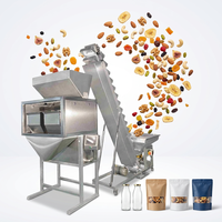 Machine de remplissage semi-automatique électrique pour granulés, haute productivité, pour aliments, riz, céréales, noix, haricots, bouteilles, sacs, remplissage de films