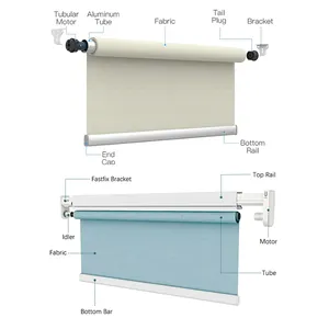 Roller Zebra Blind Components Manual Roller Zebra Blind Components Square Cover for window