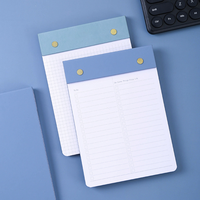 Bloc-notes autocollants personnalisés avec logo imprimé en PU de luxe, liste de choses à faire, bloc-notes mémo, bloc-notes à feuilles mobiles pour l'école et le bureau