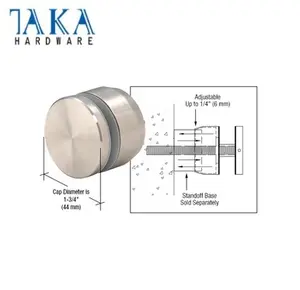 TAKAスタンドオフフロアサイドマウントスタンドオフフレームレス強化ガラス手すりクランプステンレス鋼スタンドオフガラス固定ボルト
