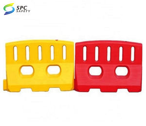 La divisione stradale del traffico di costruzione stradale ha affollato il controllo del veicolo barricata di sicurezza riempita d'acqua barriere di plastica ad alta recinzione - Product Image 2