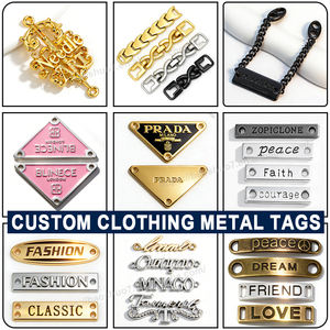 Placa de Identificación Metálica Grabada con Láser, Personalizada con Logotipo de Marca, Etiqueta de Costura para Prendas, Zapatos, Bolsos y Sombreros - Product Image 3