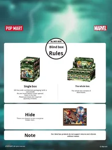Figurines authentiques POPMART <span class=keywords><strong>Marvel</strong></span> Avengerss, série cadre photo, figurines d'action 3D en PVC, boîte mystère, ornement de bureau, vente en gros - Product Image 3