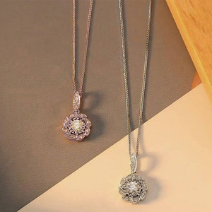 Collar con colgante de flor para mujer, accesorios de cadena para clavícula, uso diario, a la moda - Product Image 3