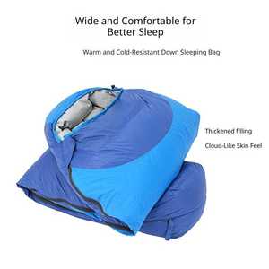 Saco de Dormir de Nailon para Acampar al Aire Libre, Estilo Momia, con <span class=keywords><strong>Plumas</strong></span> de Ganso, Resistente al Frío - Product Image 5
