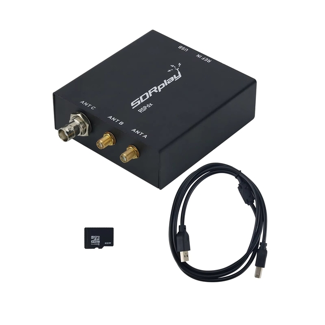 GGDX RSPdx Software Defined Radio Broadband SDR Receiver MCX Reference Clock I/O 1kHz-2GHz 14bit Built-in Filter for SDRPlay