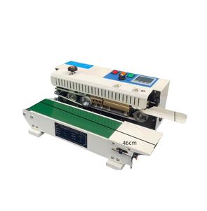 Máquina de Sellado Térmico Automática de Banda Continua para Bolsas de Agua, Cubitos de Hielo, Empaques de Alimentos en Bolsas de Papel, Películas, Cartones y Latas - Product Image 1