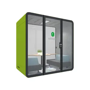 Movable Small Private Two Person office meeting pod Fast Assemble soundproof office pod