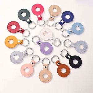 High Quality Colorful Blank Keychain PU Key <b>Ring</b> Customizable Pu Leather Car Key Chain - Product Image 1