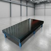 Plateforme de soudage 3D robuste en acier nitrué trempé pour l'ingénierie aérospatiale et les travaux de précision