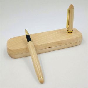 Ensemble de stylos en bois personnalisés avec boîte cadeau, stylos gravés sur mesure pour les cadeaux de diplôme, d'enseignants, d'étudiants et d'entreprise - Product Image 2