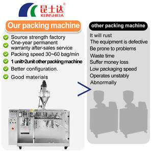 เครื่องบรรจุผงชาเขียวผสมโปรตีนคัสตาร์ดสำหรับล้างยีสต์ฟอกอัตโนมัติ - Product Image 2