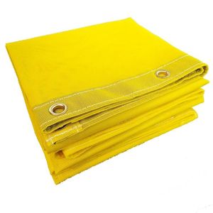 Tissu de maille de polyester enduit de PVC renforcé par bord cousu par boucle d'oeil de poulet en métal de déchirure élevée <span class=keywords><strong>pour</strong></span> la couverture et la clôture de camion - Product Image 5