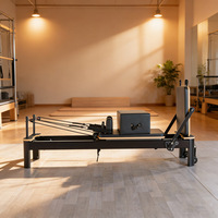 Vente directe d'usine, machine de réforme Pilates pliable en aluminium et en bois, équipement d'exercice à domicile portable, durable et écologique