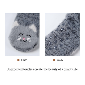 <span class=keywords><strong>Chaussettes</strong></span> d'hiver en polaire sherpa mignonnes, antidérapantes, moelleuses, chaudes, épaisses, en tricot thermique, <span class=keywords><strong>chaussettes</strong></span> pantoufles, cadeaux de Noël pour femmes - Product Image 5