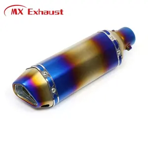 Factory Directly Wholesale Small Hexagon Double Export Silent Killer Motorcycle Exhaust Muffler