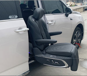 Роскошное электрическое поворотное автомобильное сиденье для инвалидов и инвалидов-колясочников, изготовленное из высококачественной кожи - Product Image 3