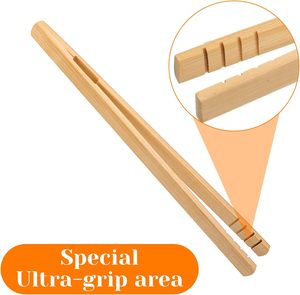 แหนบไม้ไผ่แข็งทนทานสำหรับทำอาหารข้างทาง - Product Image 3