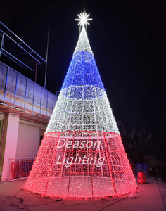 Lớn Mới Phong Cách Chiếu Sáng Trang Trí Cây Giáng Sinh Tùy Chỉnh 20ft 30ft 40ft 50ft Khổng Lồ Ngoài Trời LED Thương Mại Cây Giáng Sinh - Product Image 5