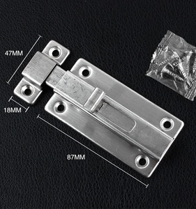 Ferramenta per Mobili all'Ingrosso, Chiavistello Moderno e Semplice per Porte in Legno da Bagno, Montaggio Superficiale, Manuale, Antifurto - Product Image 6