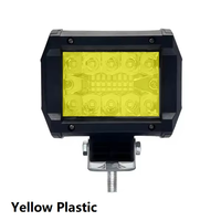 Barre lumineuse de travail à LED pour voiture 4 pouces 60W Barre lumineuse à LED pour phares antibrouillard Offroad Blanc Jaune Flash stroboscopique pour voiture camion