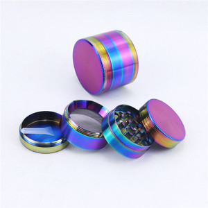 Wholesale Zinc Alloy Metal Herb Grinder Hologram Colorful OEM/ODM Custom Logo Laser Engraving Metal Tobacco Grinder - Product Image 4