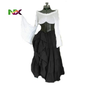 <span class=keywords><strong>Disfraz</strong></span> de <span class=keywords><strong>Reina</strong></span> Gótica Victoriana para Fiesta de Disfraces, Vestido Medieval Renacentista de Princesa Élfica, Lolita, Baile Retro, Cosplay para Mujer - Product Image 2
