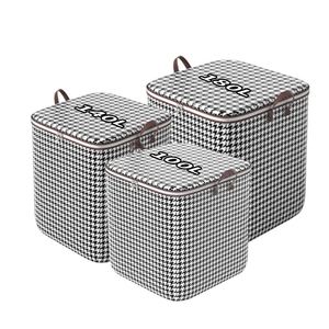 Custom <b>Clothes</b> Storage <b>Box</b> Large Capacity 180L Women Foldable Non Woven Fabric Organizer Bag for Clothing - Product Image 2
