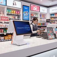 Système de point de vente (PDV) pour restaurant, tout-en-un, écran tactile capacitif, terminal haute vitesse, imprimante thermique à découpe automatique, Android 11
