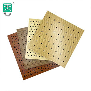 Tiange หอประชุมโครงการ MgO แผ่นไม้เจาะรูสีไม้ไผ่ดูดซับเสียงแผ่นไม้อะคูสติกพร้อมรูสำหรับเพดาน - Product Image 2