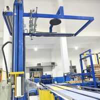 Machine d'emballage automatique de palettes à grande vitesse avec système de convoyeur à rouleaux pour film étirable CE