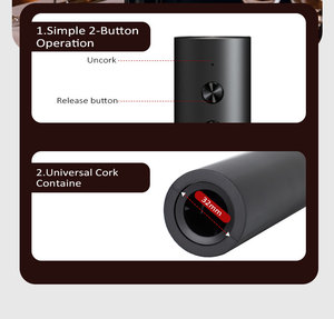 Cao cấp điện Mở chai rượu vang với lá cắt & sạc cơ sở hoạt động đơn giản - Product Image 3