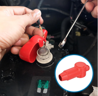 Cubiertas Aislantes de Silicona Rojas y Negras para Terminales de Batería de Automóviles, Barcos y Camiones